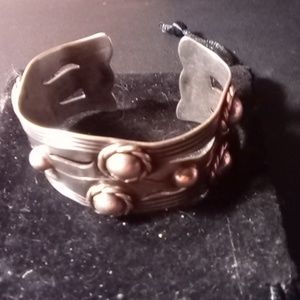 Made in Mexico 980 taco silver bracelet cuff style heavier piece